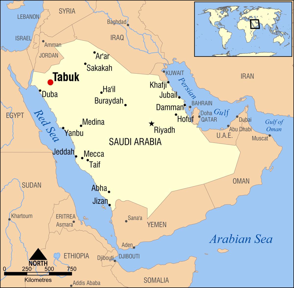 tabuk KSA газрын зураг