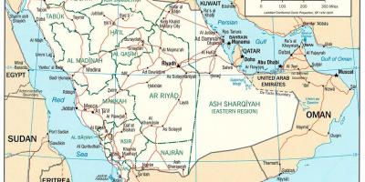 Саудын Араб бүрэн газрын зураг