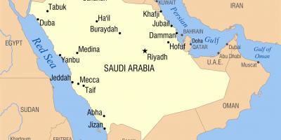 Риад хотод KSA газрын зураг