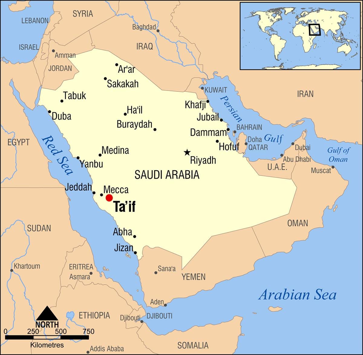 taif KSA газрын зураг