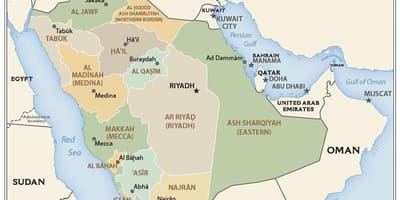 Qassim Саудын Араб газрын зураг