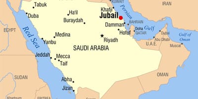 Jubail KSA газрын зураг
